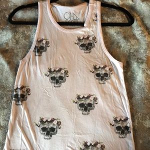 Racerback skull tank